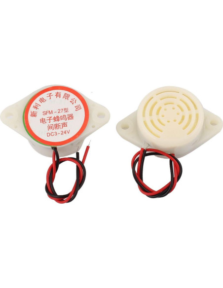 Alarma Electrónica Beep Intermitente Uxcell 90DB DC 3-24V 2pcs