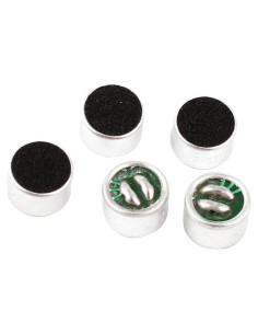 Micrófono de Condensador Electret Mini uxcell 9.7mm 5 Pcs