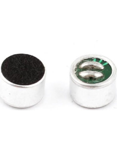 Micrófono de Condensador Electret Mini uxcell 9.7mm 5 Pcs 2