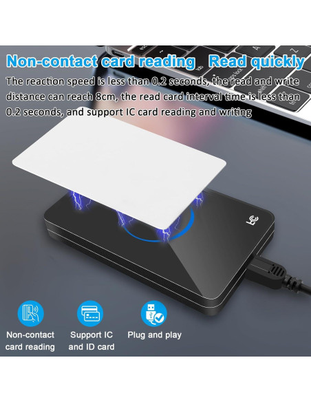 Lector RFID Ajfwm Doble Frecuencia 125KHz/13.56MHz USB