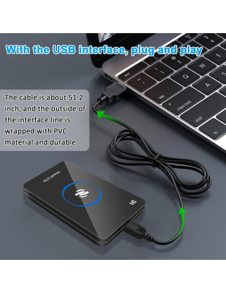 Lector RFID Ajfwm Doble Frecuencia 125KHz/13.56MHz USB