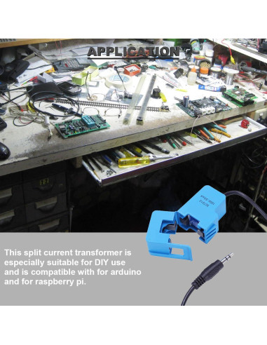 Transformador de Corriente SCT-013-000 100A/50mA + Módulo ADC