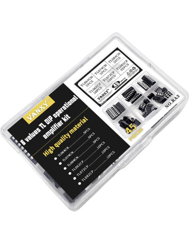 Kit 45pcs Amplificadores Operacionales VANXY TL064CN TL074CN