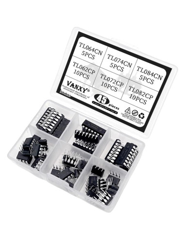 Kit 45pcs Amplificadores Operacionales VANXY TL064CN TL074CN