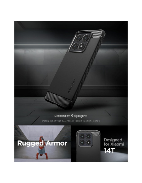 Funda Rugged Armor Spigen para Xiaomi 14T - Protección Militar Funda Rugged Armor Spigen para Xiaomi 14T - Protección Militar