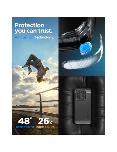 Funda Rugged Armor Spigen para Xiaomi 14T - Protección Militar