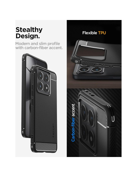 Funda Rugged Armor Spigen para Xiaomi 14T - Protección Militar Funda Rugged Armor Spigen para Xiaomi 14T - Protección Militar