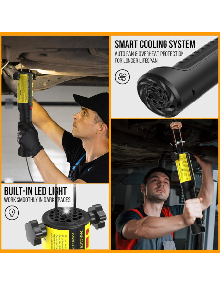 Calentador de Inducción 1200W Pawcute con 6 Bobinas Amarillo