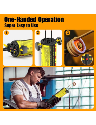 Calentador de Inducción 1200W Pawcute con 6 Bobinas Amarillo