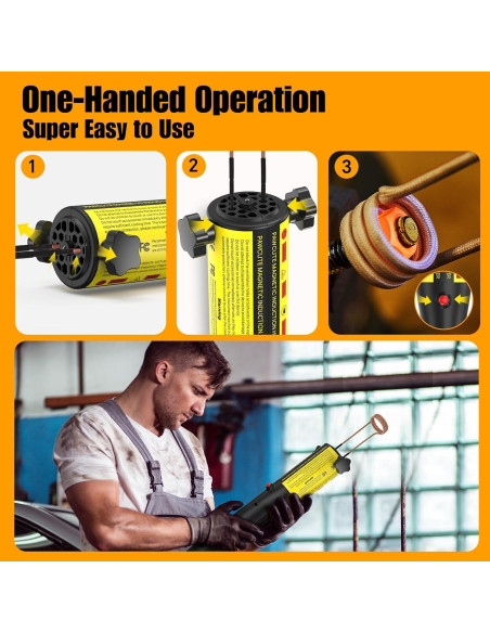 Calentador de Inducción 1200W Pawcute con 6 Bobinas Amarillo