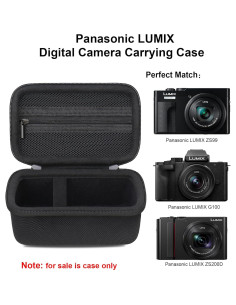 Funda de Transporte Elonbo para Cámara Panasonic LUMIX ZS99 Negra 2
