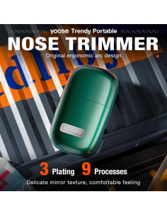 Recortador de Vello Nasal yoose N1S Portátil Impermeable Verde 2