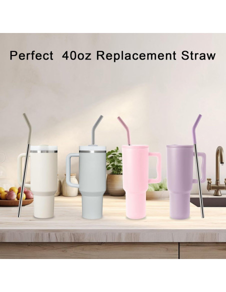 Popotes de Acero Inoxidable Reutilizables BuildLife 30.48 cm