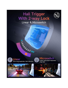 Controlador Inalámbrico EasySMX X20 para PC y Switch - RGB, 1000Hz 2