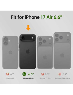 Funda billetera FLIPALM para iPhone 17 Air, cuero PU, púrpura 2