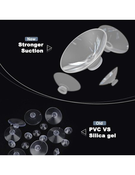 Ventosas de Silicona LOFTEK 4PCS para Luces LED Sumergibles