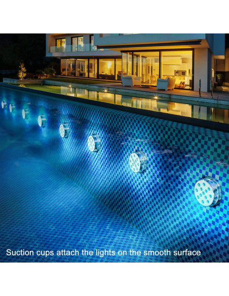 Ventosas de Silicona LOFTEK 4PCS para Luces LED Sumergibles