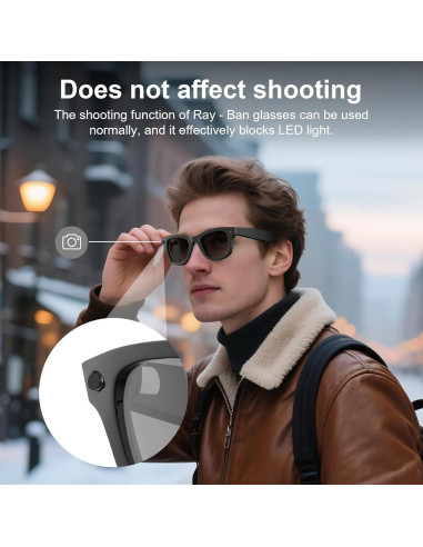 Pegatinas de Bloqueo de Luz LED HiBloks para Gafas Ray-Ban y Oakley - 12 Pcs