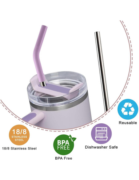 Popotes de Acero Inoxidable Reutilizables BuildLife 30.48 cm