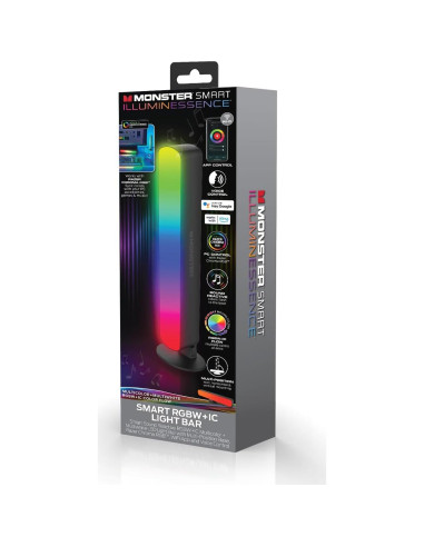 Barra de Luz LED Inteligente Monster RGB, Control por Voz, 158.76g