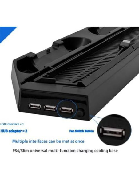 Soporte Vertical para PS4 Slim/Pro con Carga Doble SLTG2020 Soporte Vertical para PS4 Slim/Pro con Carga Doble SLTG2020