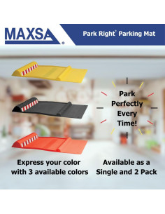 Mat de Estacionamiento Maxsa 37359-RS 54.6x28 cm Rojo 2