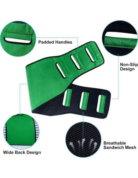 Sling de Transferencia Leetye Mei para Pacientes Encamados - Verde