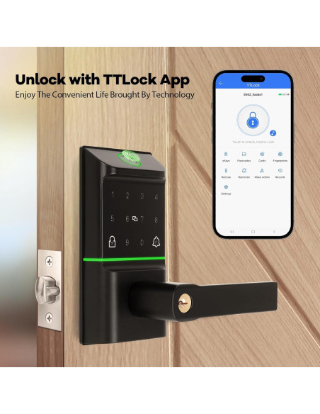 Cerradura Inteligente Bamberg SDL-1 con Huella Dactilar y APP