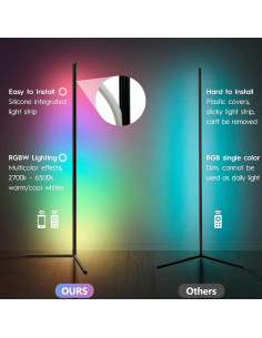 Lámpara de Esquina LED Inteligente Tacopet 155 cm RGBWW 2