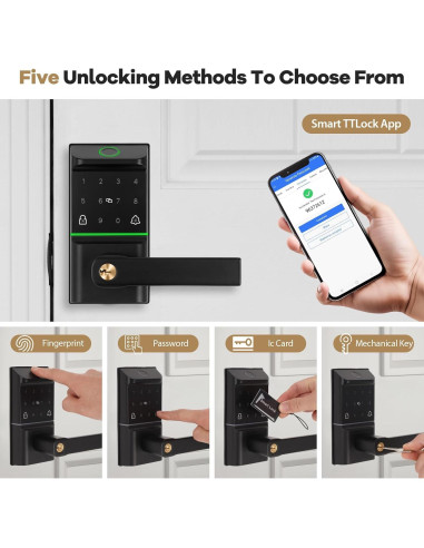 Cerradura Inteligente Bamberg SDL-1 con Huella Dactilar y APP