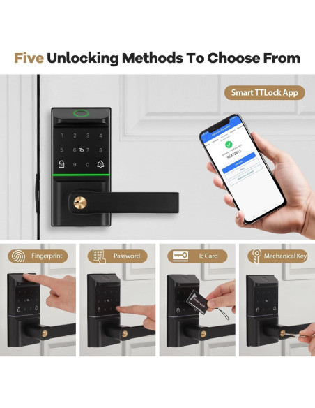 Cerradura Inteligente Bamberg SDL-1 con Huella Dactilar y APP