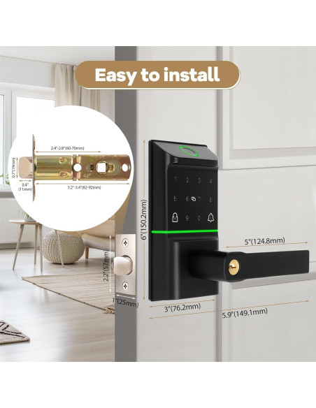 Cerradura Inteligente Bamberg SDL-1 con Huella Dactilar y APP