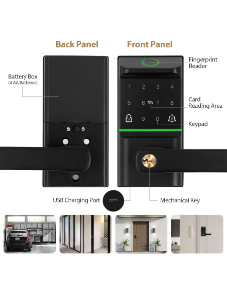 Cerradura Inteligente Bamberg SDL-1 con Huella Dactilar y APP