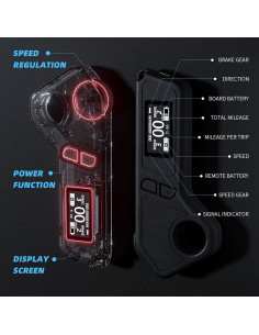 Patineta Eléctrica DNASKATE M2S 27Km/h 14Km Alcance 400W 2