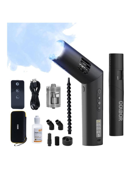 Máquina de Niebla COLBOR CF5 Portátil con Luces y Control Remoto