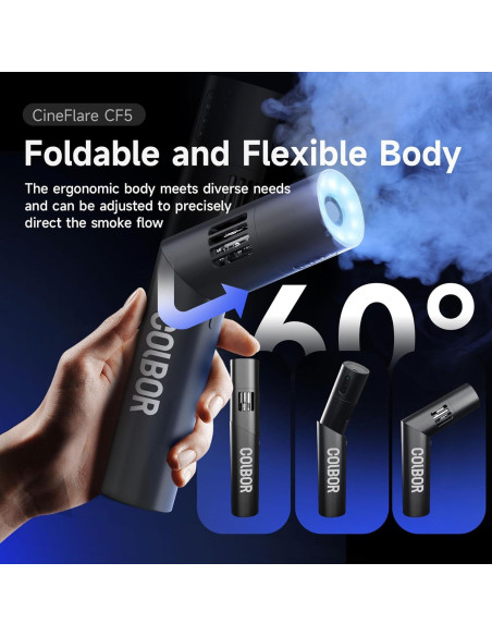 Máquina de Niebla COLBOR CF5 Portátil con Luces y Control Remoto