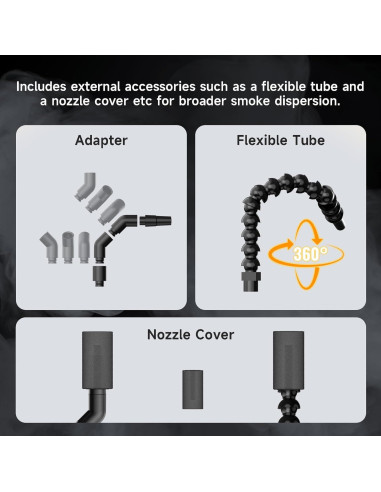 Máquina de Niebla COLBOR CF5 Portátil con Luces y Control Remoto