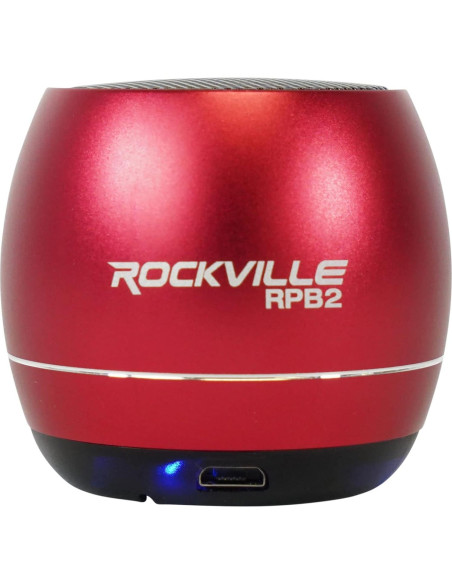 Altavoces Bluetooth Rockville RPB3-RED Portátiles TWS 10h