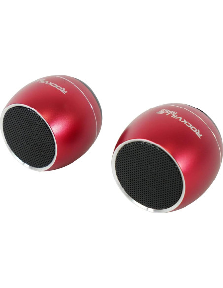 Altavoces Bluetooth Rockville RPB3-RED Portátiles TWS 10h