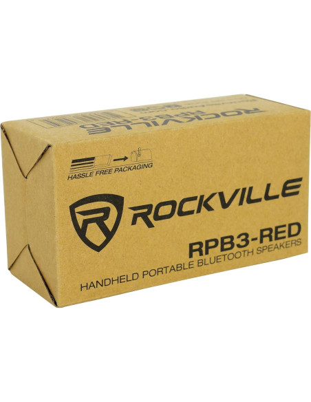 Altavoces Bluetooth Rockville RPB3-RED Portátiles TWS 10h