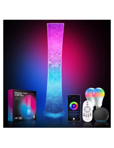 Lámpara de Suelo LEONC 165 cm RGBW Control Remoto 9W x2