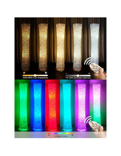 Lámpara de Suelo LEONC 165 cm RGBW Control Remoto 9W x2 2