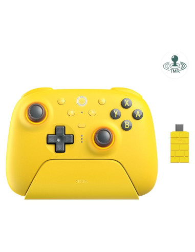 Controlador Bluetooth 8Bitdo Ultimate 2 para Switch y PC - Amarillo