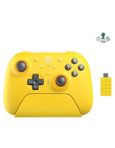 Controlador Bluetooth 8Bitdo Ultimate 2 para Switch y PC - Amarillo