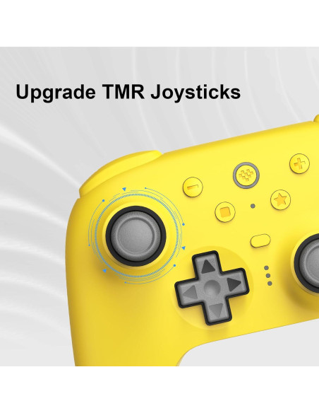 Controlador Bluetooth 8Bitdo Ultimate 2 para Switch y PC - Amarillo
