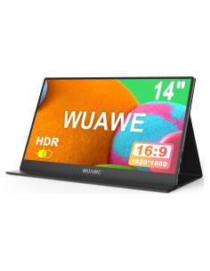 Monitor Portátil WUAWE 14" 1080P USB-C HDMI HDR Freesync