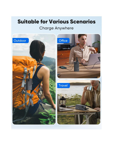 Cargador Portátil Liahomco 70000mAh Carga Rápida 30W USB-C