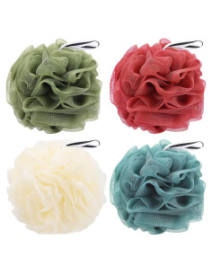 Paquete de 4 esponjas de baño Loofah Tbestmax - Exfoliantes