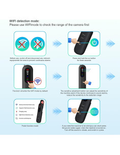 Detector de Cámaras Ocultas MDK T06s - Portátil y Recargable 2
