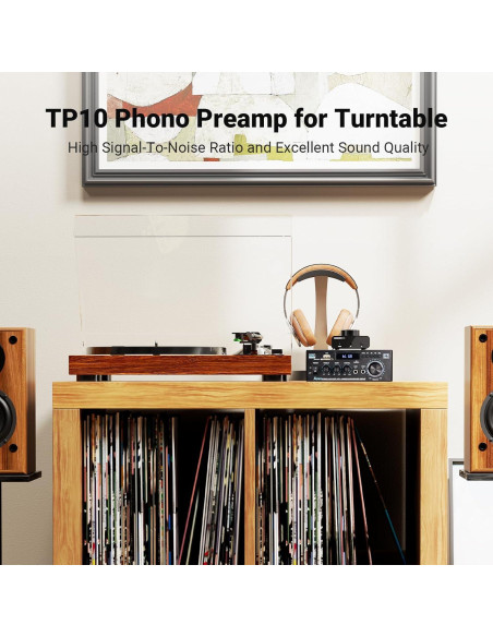 NEOHIPO TP10 Preamplificador de Phono para Tocadiscos Hi-Fi